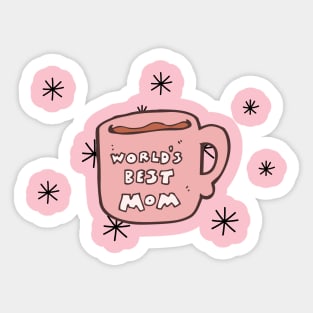 World's Best Mom Mug Sticker